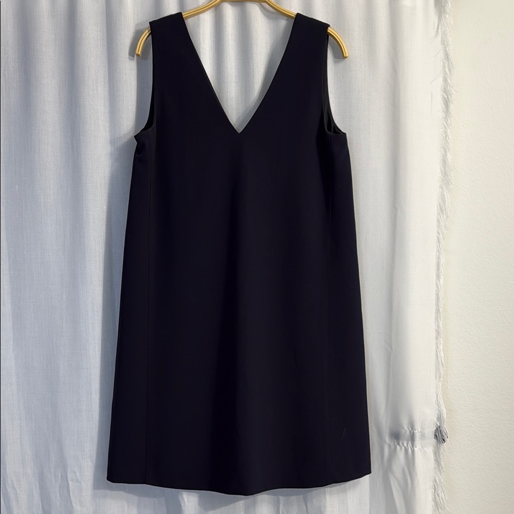 Theory Sleeveless V Dress - Navy